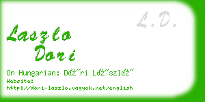 laszlo dori business card